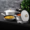 5-Piece Enameled Cast Iron Cookware Set in White Matte
