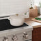 5-Piece Enameled Cast Iron Cookware Set in White Matte
