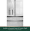 Energy Star® 22.3 Cu. Ft. Smart Counter-depth 4-door French-door Refrigerator In Platinum Glass
