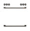 Front Control Electric Knobs And Handles - Brushed Black