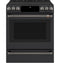 Front Control Electric Knobs And Handles - Brushed Black