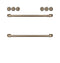 Front Control Electric Knobs And Handles - Brushed Bronze