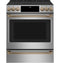 Front Control Electric Knobs And Handles - Brushed Bronze