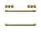 Café Handle Kit - Range Brushed Brass