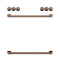 Front Control Electric Knobs And Handles - Brushed Copper
