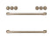 Front Control Gas Knobs And Handles - Brushed Bronze