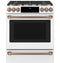 Front Control Gas Knobs And Handles - Brushed Copper