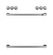 Front Control Gas Knobs And Handles - Brushed Stainless