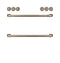 Front Control Induction Knobs And Handles - Brushed Bronze