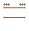 Front Control Induction Knobs And Handles - Brushed Copper