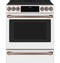 Front Control Induction Knobs And Handles - Brushed Copper