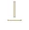 Refrigeration Handle Kit - Brushed Brass