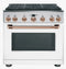 CAFÉ 36" Brushed Copper Handle & Knob Set for Pro Range and Rangetop