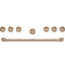 36" Brushed Bronze Handle & Knob Set For Pro Range And Rangetop