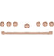 36" Brushed Copper Handle & Knob Set For Pro Range And Rangetop