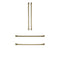 Refrigeration Handle Kit - Brushed Brass