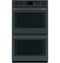 2 - 30” Double Wall Oven Handles - Brushed Black