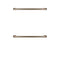 2 - 30” Double Wall Oven Handles - Brushed Bronze