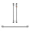 2 French-door Handles; 1 - 30" Handle; - Brushed Stainless