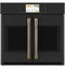 2 French-door Handles - Brushed Bronze