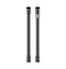 2 French-door Handles - Brushed Black