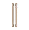 2 French-door Handles; - Brushed Bronze