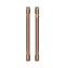 2 French-door Handles; - Brushed Copper