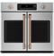 2 French-door Handles; - Brushed Copper