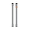 2 French-door Handles - Brushed Stainless