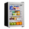2.6 Cu. Ft. Compact Glass Door Fridge In Platinum