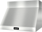 Wall ventilation hood for perfect combination with Ranges and Rangetops.