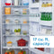 Designer 17.0 cu. ft. Apartment Size Fridge Look