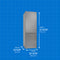 10.3 Cu. Ft. Bottom Mount Apartment Size Fridge Look