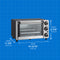 0.4 Cu. Ft./12l 4 Slice Countertop Toaster Oven