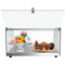 22 in. Countertop Bakery Display Case with Front Curved Glass and Rear Door, 0.9 cu. ft