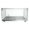 22 in. Countertop Bakery Display Case with Front Curved Glass and Rear Door, 0.9 cu. ft