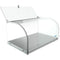 22 in. Countertop Bakery Display Case with Front Curved Glass and Rear Door, 0.9 cu. ft