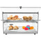 22 in. Commercial Countertop Bakery Display Case with Front Curved Glass and Rear Door, 1.5 cu. ft