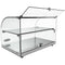22 in. Commercial Countertop Bakery Display Case with Front Curved Glass and Rear Door, 1.5 cu. ft