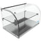 22 in. Commercial Countertop Bakery Display Case with Front Curved Glass and Rear Door, 1.5 cu. ft
