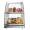 14 in. Commercial Countertop Bakery Display Case with Front Curved Glass and Rear Door, 2.4 cu. ft