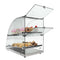 14 in. Commercial Countertop Bakery Display Case with Front Curved Glass and Rear Door, 2.4 cu. ft