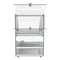 14 in. Commercial Countertop Bakery Display Case with Front Curved Glass and Rear Door, 2.4 cu. ft