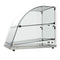 14 in. Commercial Countertop Bakery Display Case with Front Curved Glass and Rear Door, 2.4 cu. ft
