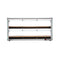 40 in. Glass Countertop Dry Bakery Display Case with Two Shelves and Bamboo Trays