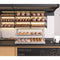 40 in. Glass Countertop Dry Bakery Display Case with Two Shelves and Bamboo Trays