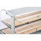 40 in. Glass Countertop Dry Bakery Display Case with Two Shelves and Bamboo Trays
