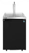 Refrigerator, Single Section, Black Vinyl Back Bar Direct Draw, Solid Door