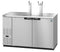 Refrigerator, Two Section, Stainless Steel Back Bar Direct Draw, Solid Doors