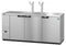 Refrigerator, Three Section, Stainless Steel Back Bar Direct Draw, Solid Doors